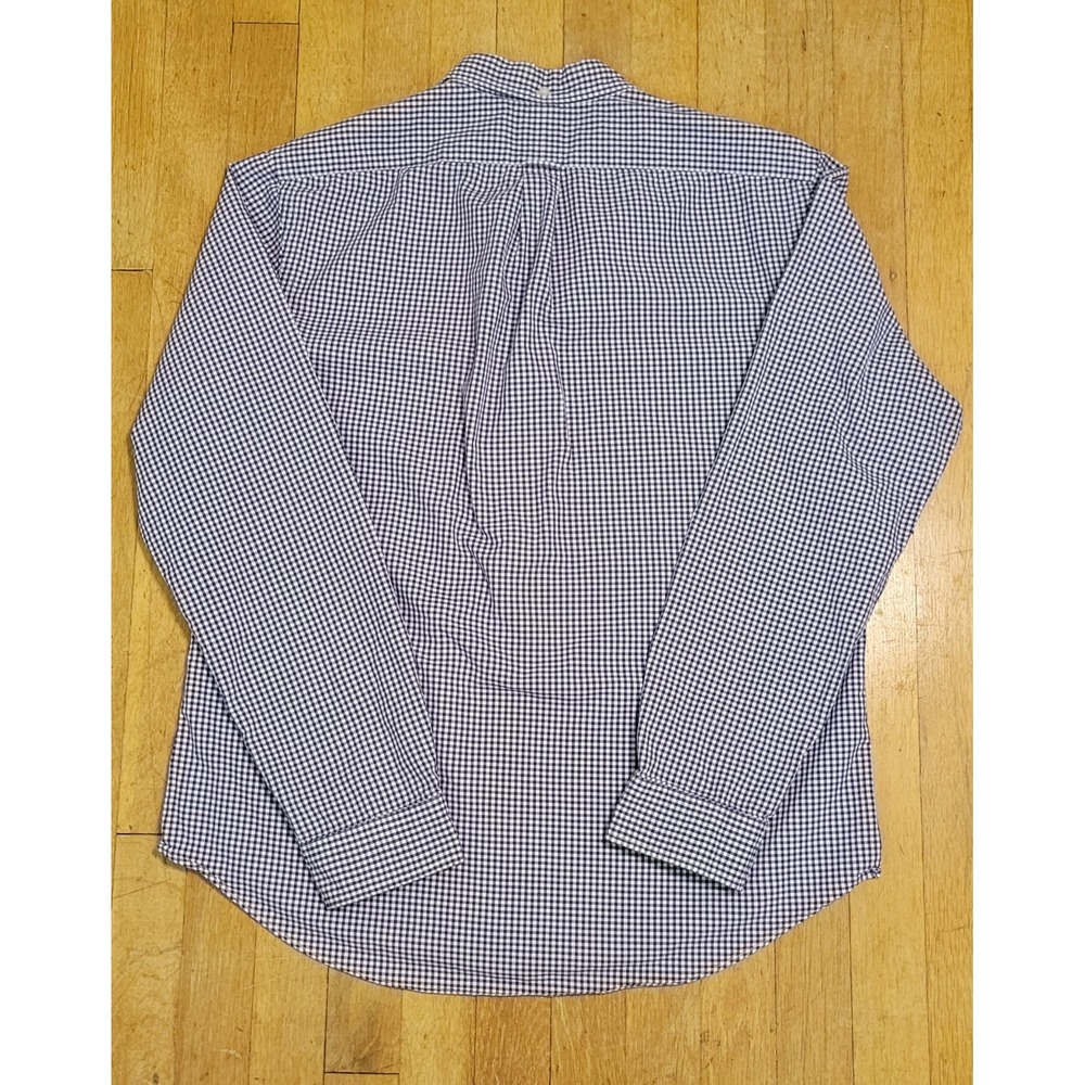 Polo Ralph Lauren Mens XL Slim Fit Purple Gingham Cotton Sport Shirt Red Pony - Picture 6 of 8